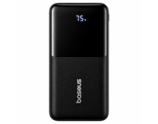 Повербанк Baseus Bipow Digital Display 20000mAh 22.5W із вбудованими кабелями USB-C та Lightning, швидка зарядка, чорний