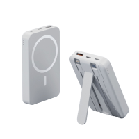 Магнитный Power Bank 20000 mAh 22.5W LX-DX132 с беспроводной зарядкой MagSafe и встроенными кабелями белый