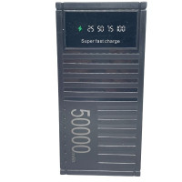 Power Bank YM-736 на 50000 мА·год — 22.5 W PD 3.0, швидка зарядка, LED-екран, контейнерний дизайн
