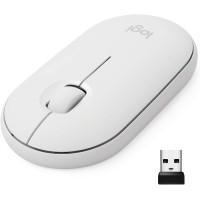 Мышь беспроводная Logitech Pebble White (910-005541)