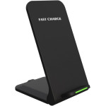 Складана бездротова зарядка Fast Charge Q740 15W, настільна підставка для телефона, QC3.0 Black Складана бездротова зарядка Fast Charge Q740 15W, настільна підставка для телефона, QC3.0 Black