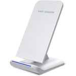 Складана бездротова зарядка Fast Charge Q740 15W, настільна підставка для телефона, QC3.0 White Складана бездротова зарядка Fast Charge Q740 15W, настільна підставка для телефона, QC3.0 White