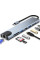 Type-C  Хаб 8 в 1 — HDMI 4K, Ethernet, USB, кардрідер, PD зарядка